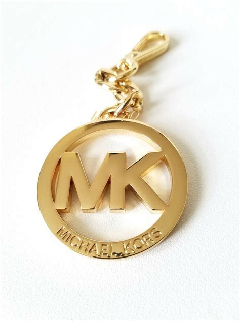 michael kors gold mk purse charm